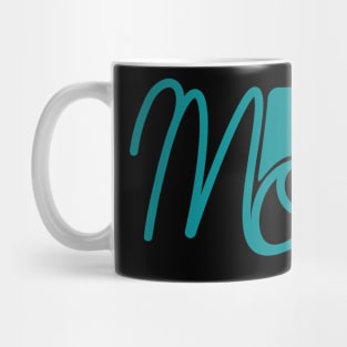 moo1 turquoise Mug